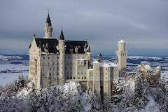 世界遺産バイエルン王ルートヴィヒ2世の宮殿群:ノイシュヴァンシュタイン城、リンダーホーフ城、シャッヘン、ヘレンキームゼー城